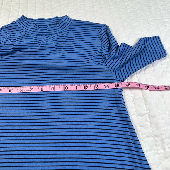 Apt. 9 Casual Blue and Black Striped Midi Dress - Picture 5 of 12